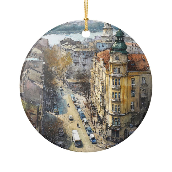 Belgrade Serbia Ornament: Unique Belgrade Serbia Souvenir, Belgrade Serbia Xmas Decor, and Authentic Belgrade Serbia Gift