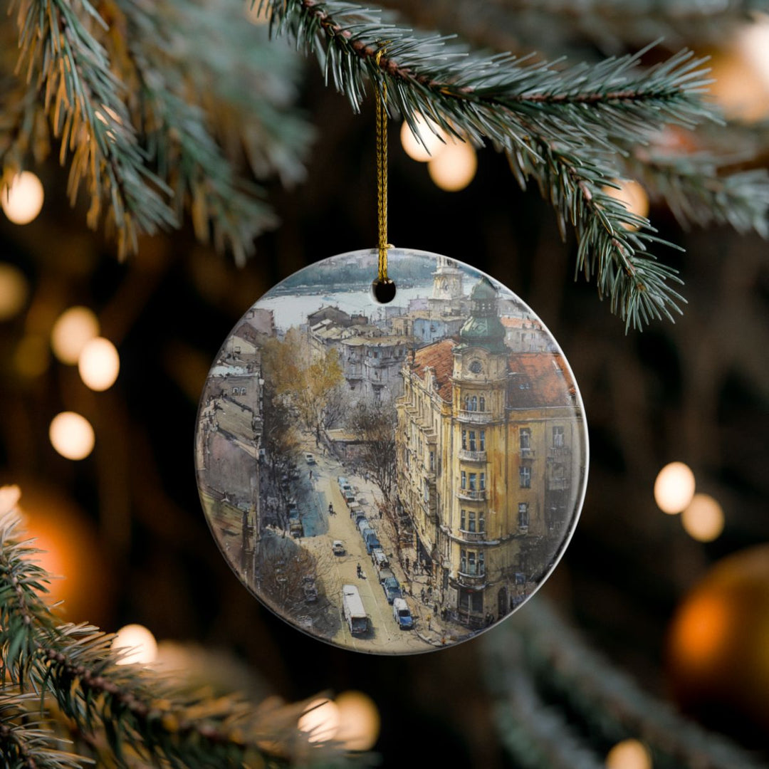 Belgrade Serbia Ornament: Unique Belgrade Serbia Souvenir, Belgrade Serbia Xmas Decor, and Authentic Belgrade Serbia Gift