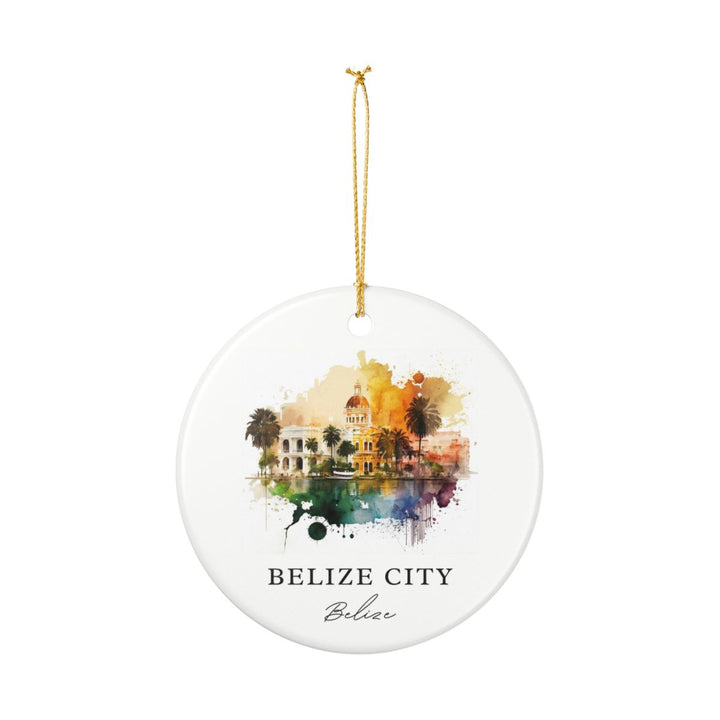 Belize City Ornament: Unique Belize City Souvenir, Belize City Xmas Decor, and Authentic Belize City Gift