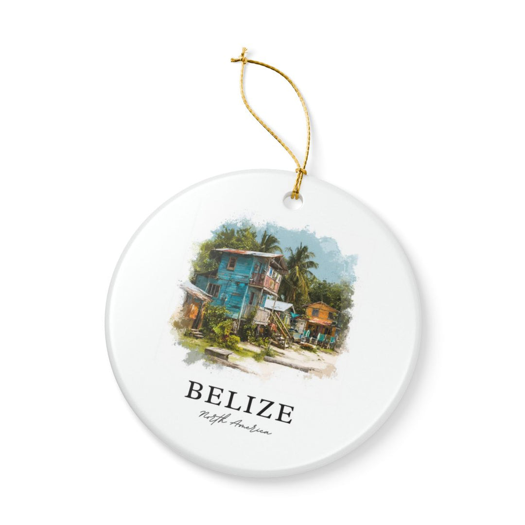 Belize Ornament: Unique Belize Souvenir, Belize Xmas Decor, and Authentic Belize Gift