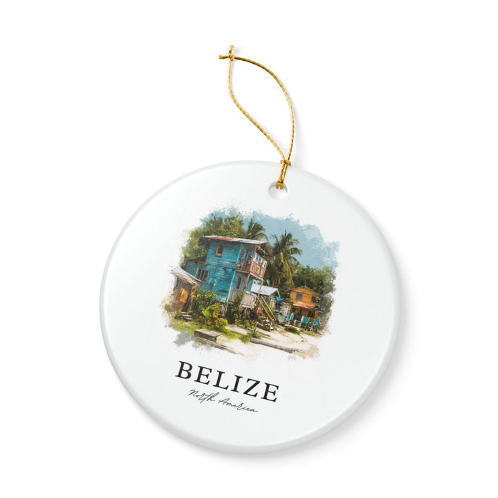 Belize Ornament: Unique Belize Souvenir, Belize Xmas Decor, and Authentic Belize Gift