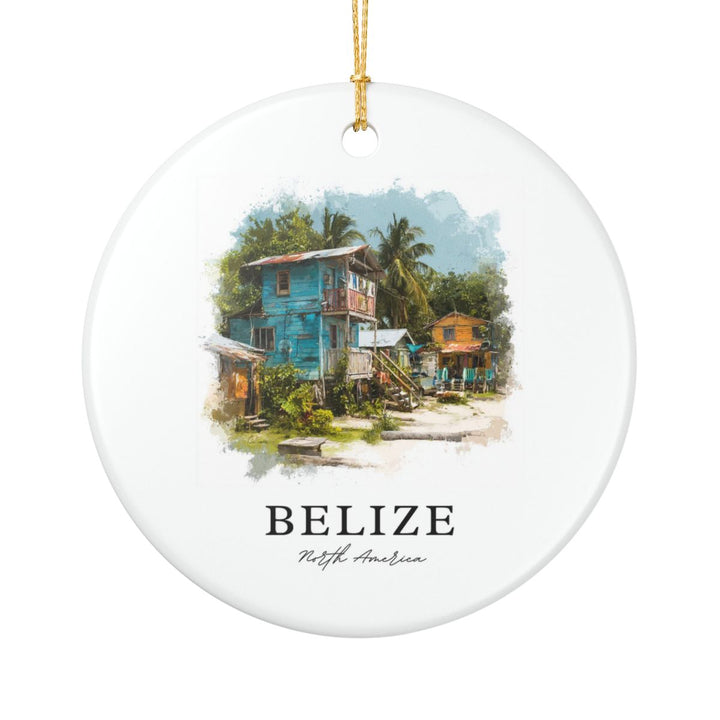Belize Ornament: Unique Belize Souvenir, Belize Xmas Decor, and Authentic Belize Gift