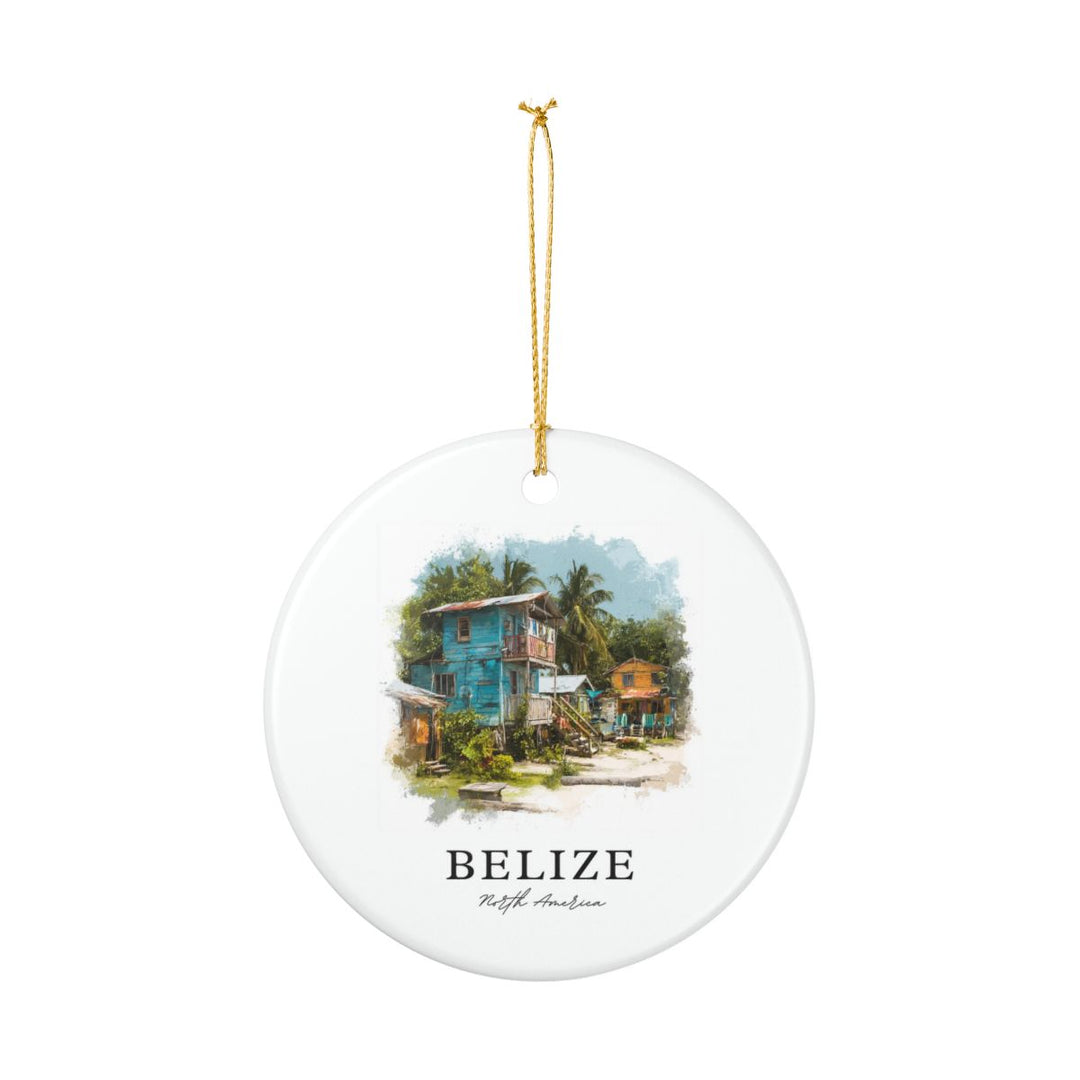 Belize Ornament: Unique Belize Souvenir, Belize Xmas Decor, and Authentic Belize Gift