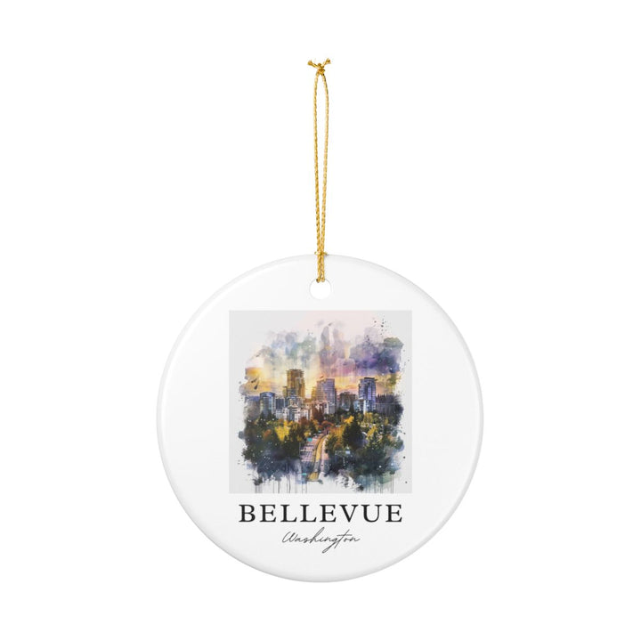 Bellevue Washington Ornament: Unique Bellevue Souvenir, Bellevue Washington Xmas Decor, and Authentic Bellevue Gift
