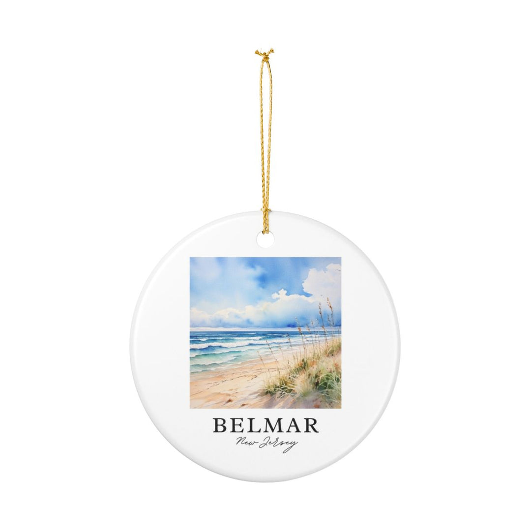 Belmar New Jersey Ornament: Unique Belmar Souvenir, Belmar New Jersey Xmas Decor, and Authentic Belmar Gift