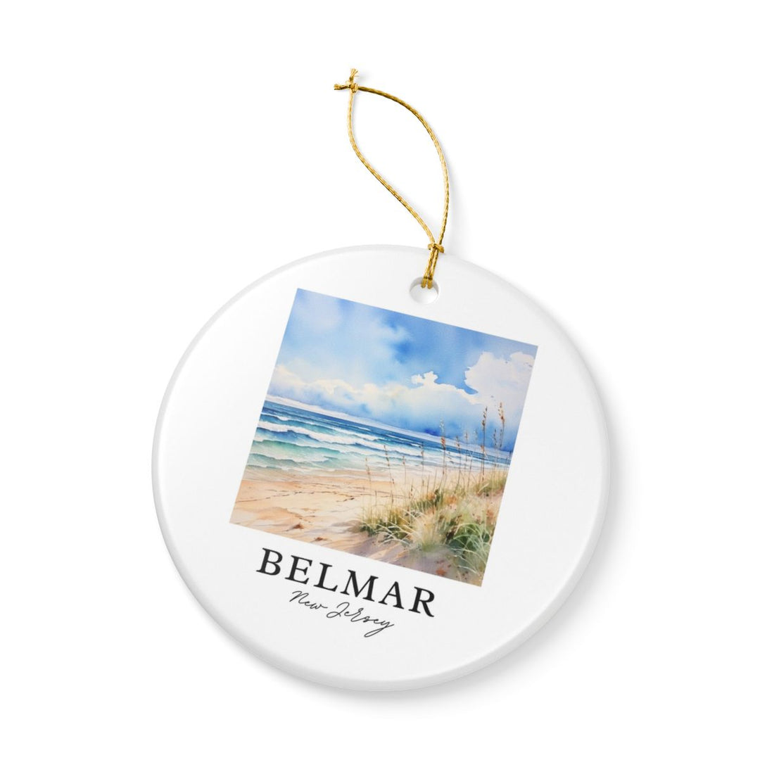Belmar New Jersey Ornament: Unique Belmar Souvenir, Belmar New Jersey Xmas Decor, and Authentic Belmar Gift