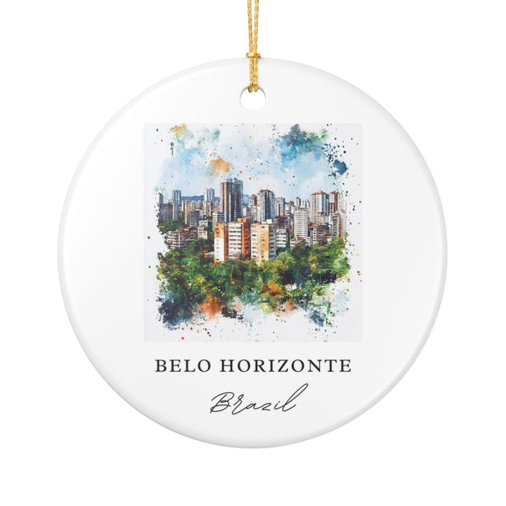 Belo Horizonte Ornament: Unique Belo Horizonte Souvenir, Belo Horizonte Xmas Decor, and Authentic Belo Horizonte Gift