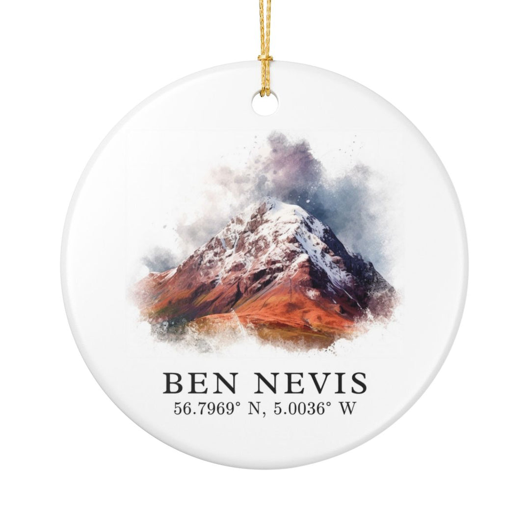 Ben Nevis United Kingdom Ornament: Unique Ben Nevis United Kingdom Souvenir, Ben Nevis United Kingdom Xmas Decor, and Authentic Ben Nevis United Kingdom Gift