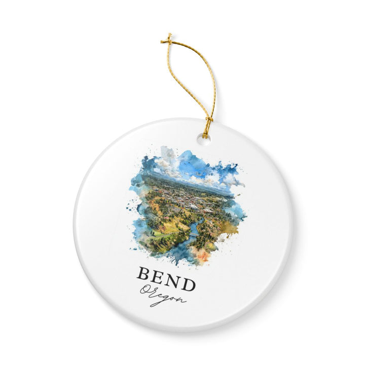 Bend Oregon Ornament: Unique Bend Souvenir, Bend Oregon Xmas Decor, and Authentic Bend Gift