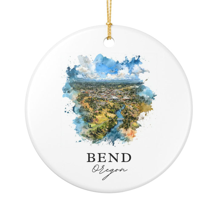 Bend Oregon Ornament: Unique Bend Souvenir, Bend Oregon Xmas Decor, and Authentic Bend Gift