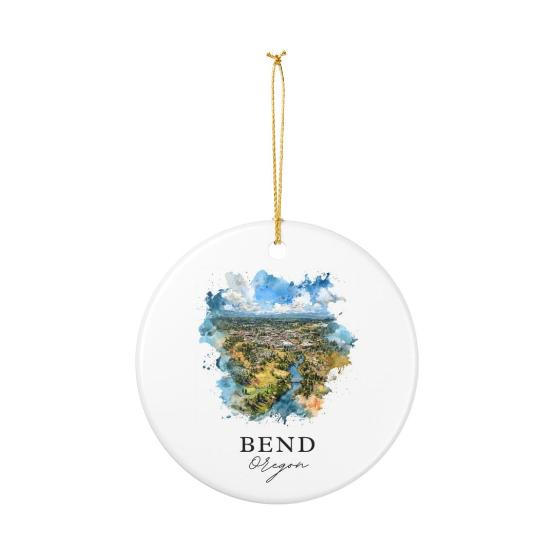 Bend Oregon Ornament: Unique Bend Souvenir, Bend Oregon Xmas Decor, and Authentic Bend Gift