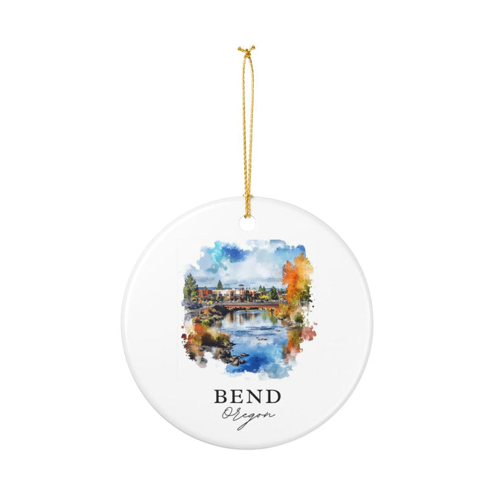 Bend Oregon USA Ornament: Unique Bend Souvenir, Bend Oregon Xmas Decor, and Authentic Bend Gift