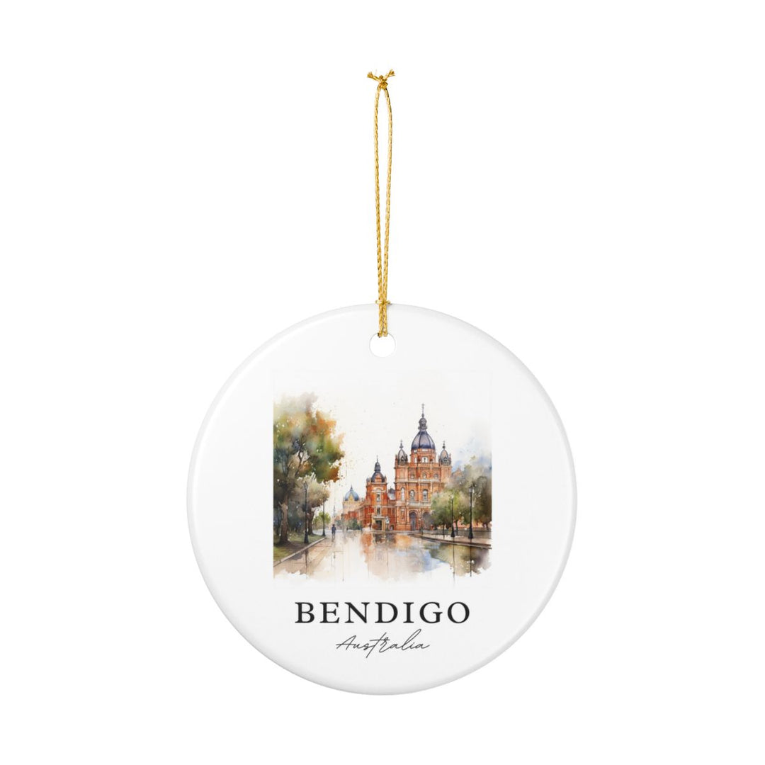 Bendigo Australia Ornament: Unique Bendigo Souvenir, Bendigo Australia Xmas Decor, and Authentic Bendigo Gift