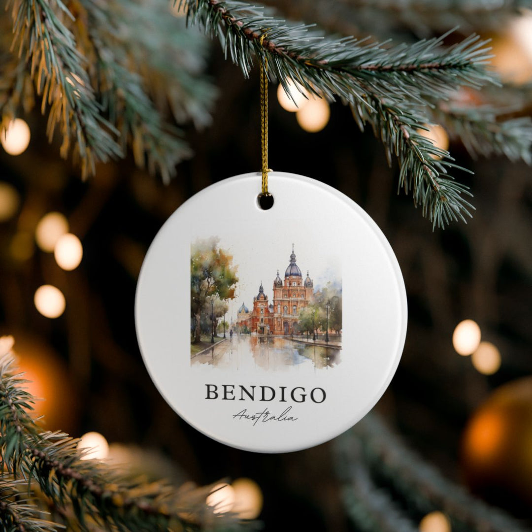 Bendigo Australia Ornament: Unique Bendigo Souvenir, Bendigo Australia Xmas Decor, and Authentic Bendigo Gift