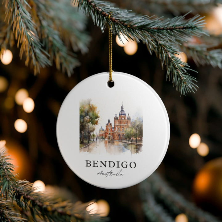 Bendigo Australia Ornament: Unique Bendigo Souvenir, Bendigo Australia Xmas Decor, and Authentic Bendigo Gift