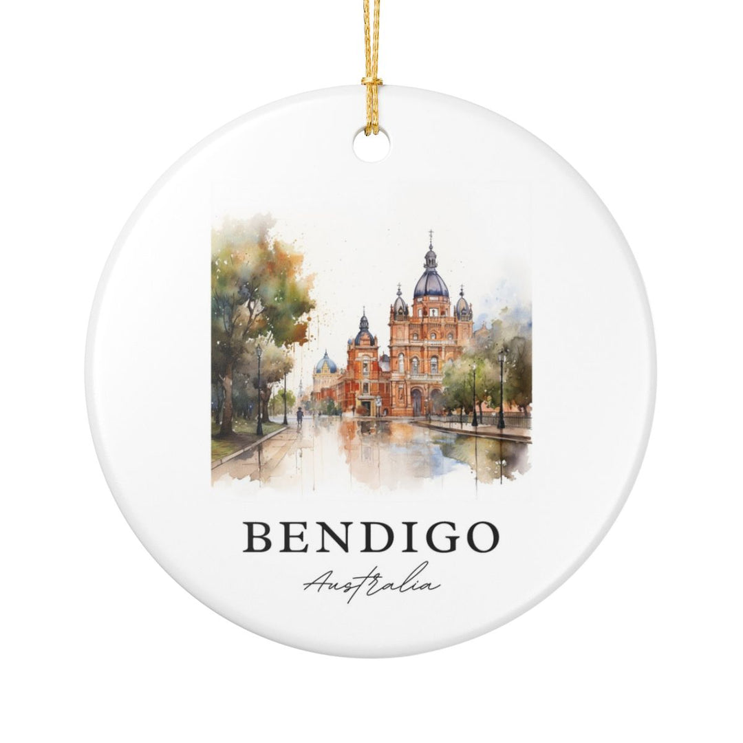 Bendigo Australia Ornament: Unique Bendigo Souvenir, Bendigo Australia Xmas Decor, and Authentic Bendigo Gift