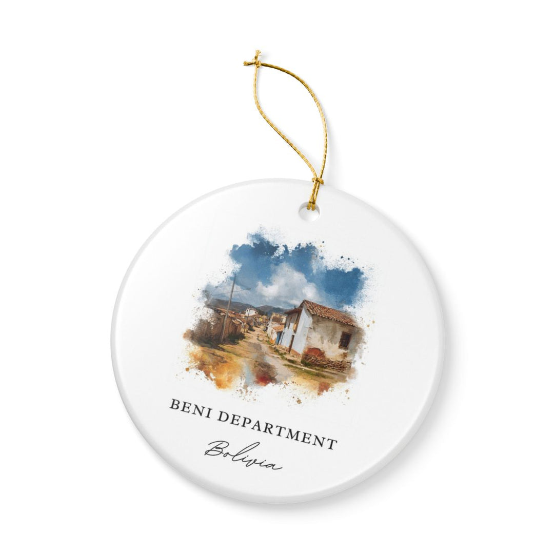 Beni Department Bolivia Ornament: Unique Beni Department Souvenir, Beni Department Bolivia Xmas Decor, and Authentic Beni Department Gift
