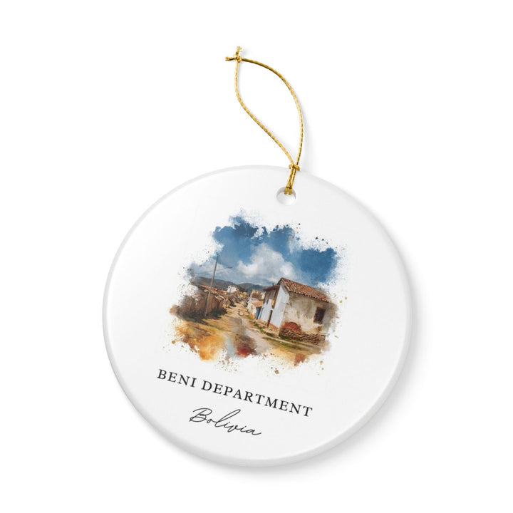 Beni Department Bolivia Ornament: Unique Beni Department Souvenir, Beni Department Bolivia Xmas Decor, and Authentic Beni Department Gift