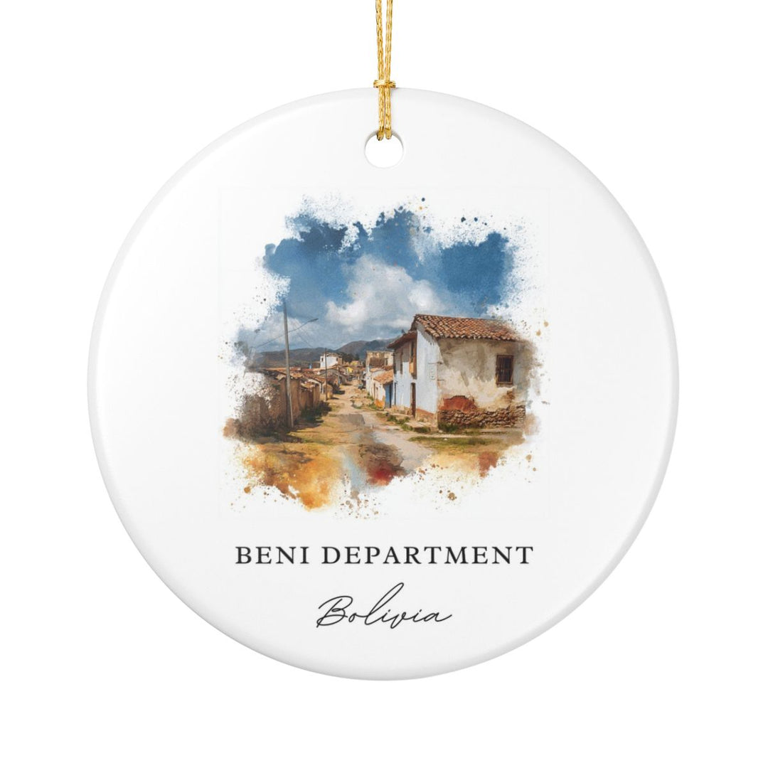 Beni Department Bolivia Ornament: Unique Beni Department Souvenir, Beni Department Bolivia Xmas Decor, and Authentic Beni Department Gift