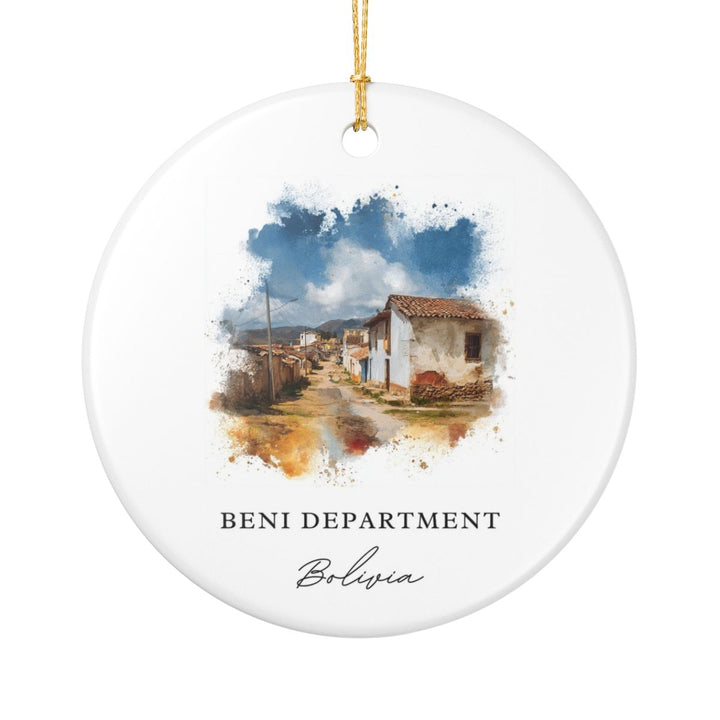 Beni Department Bolivia Ornament: Unique Beni Department Souvenir, Beni Department Bolivia Xmas Decor, and Authentic Beni Department Gift