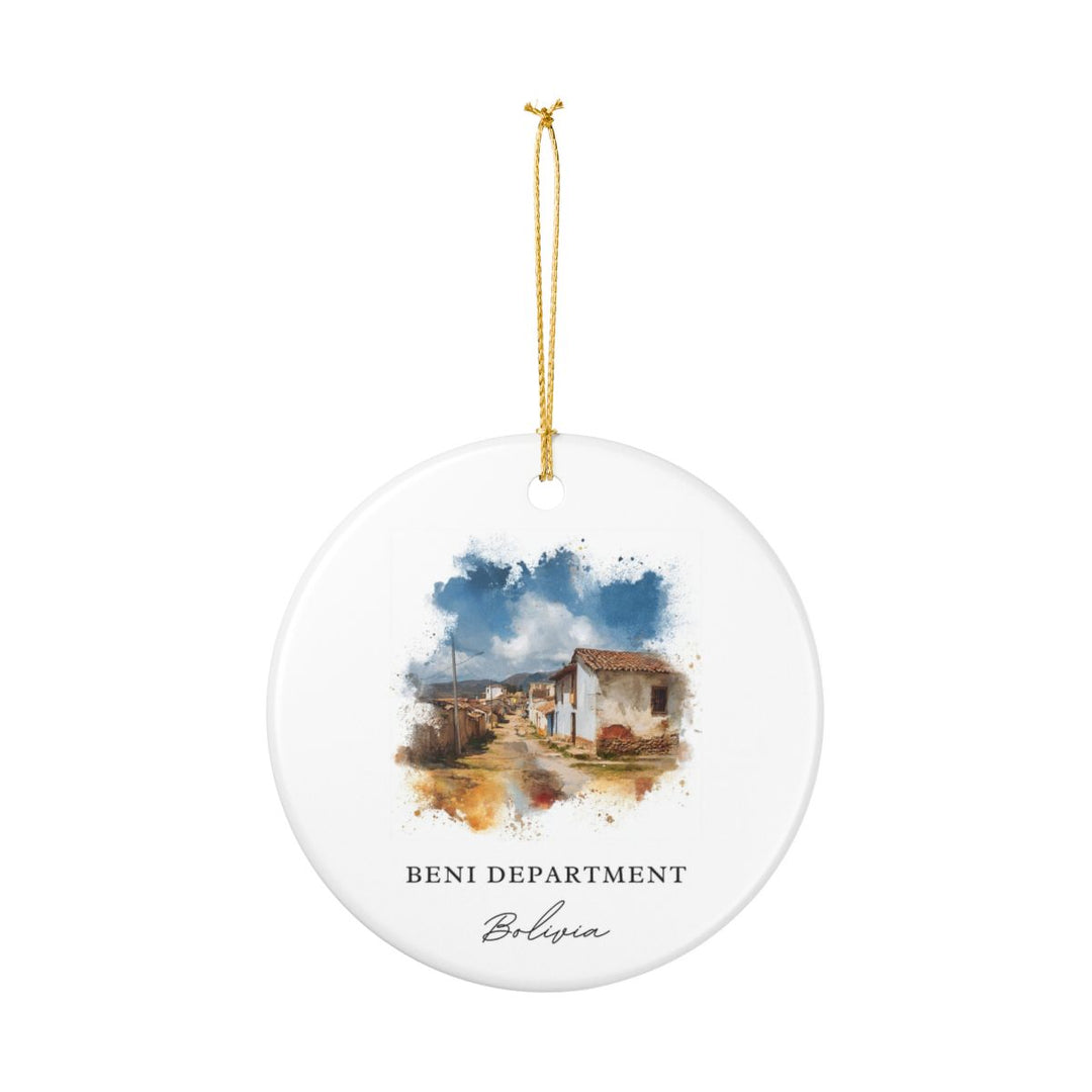 Beni Department Bolivia Ornament: Unique Beni Department Souvenir, Beni Department Bolivia Xmas Decor, and Authentic Beni Department Gift