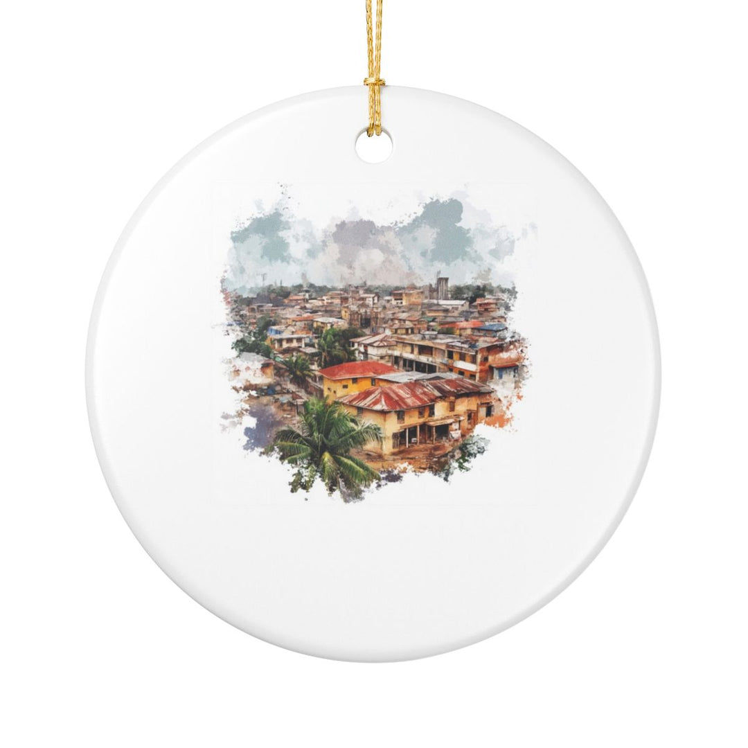 Benin City Ornament: Unique Benin City Souvenir, Benin City Xmas Decor, and Authentic Benin City Gift