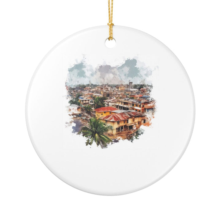 Benin City Ornament: Unique Benin City Souvenir, Benin City Xmas Decor, and Authentic Benin City Gift