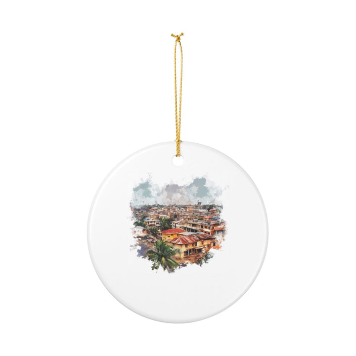 Benin City Ornament: Unique Benin City Souvenir, Benin City Xmas Decor, and Authentic Benin City Gift