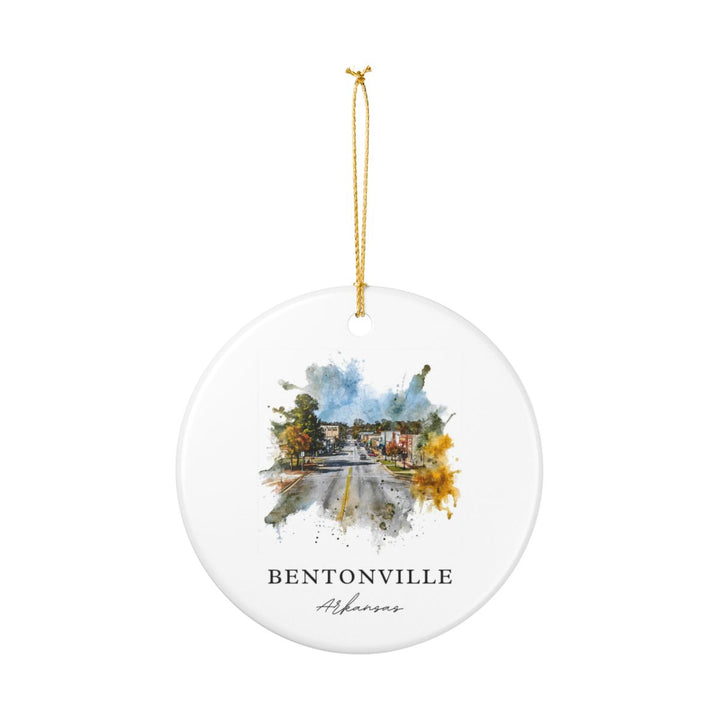 Bentonville Arkansas Ornament: Unique Bentonville Souvenir, Bentonville Arkansas Xmas Decor, and Authentic Bentonville Gift