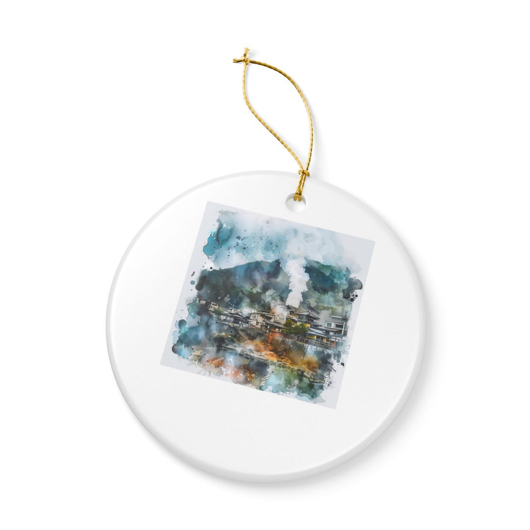 Beppu Japan Ornament: Unique Beppu Japan Souvenir, Beppu Japan Xmas Decor, and Authentic Beppu Japan Gift