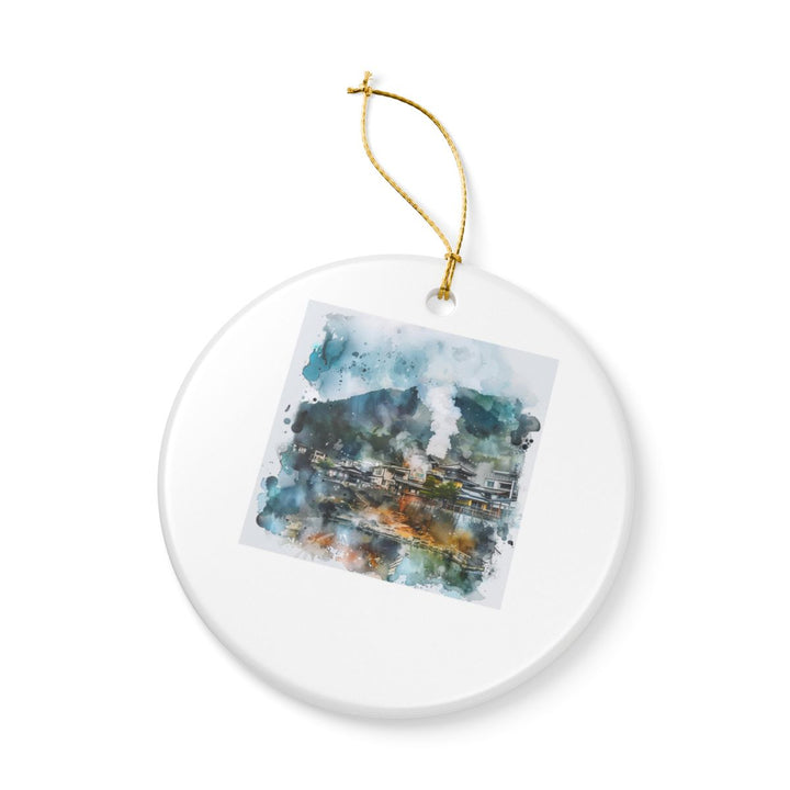 Beppu Japan Ornament: Unique Beppu Japan Souvenir, Beppu Japan Xmas Decor, and Authentic Beppu Japan Gift