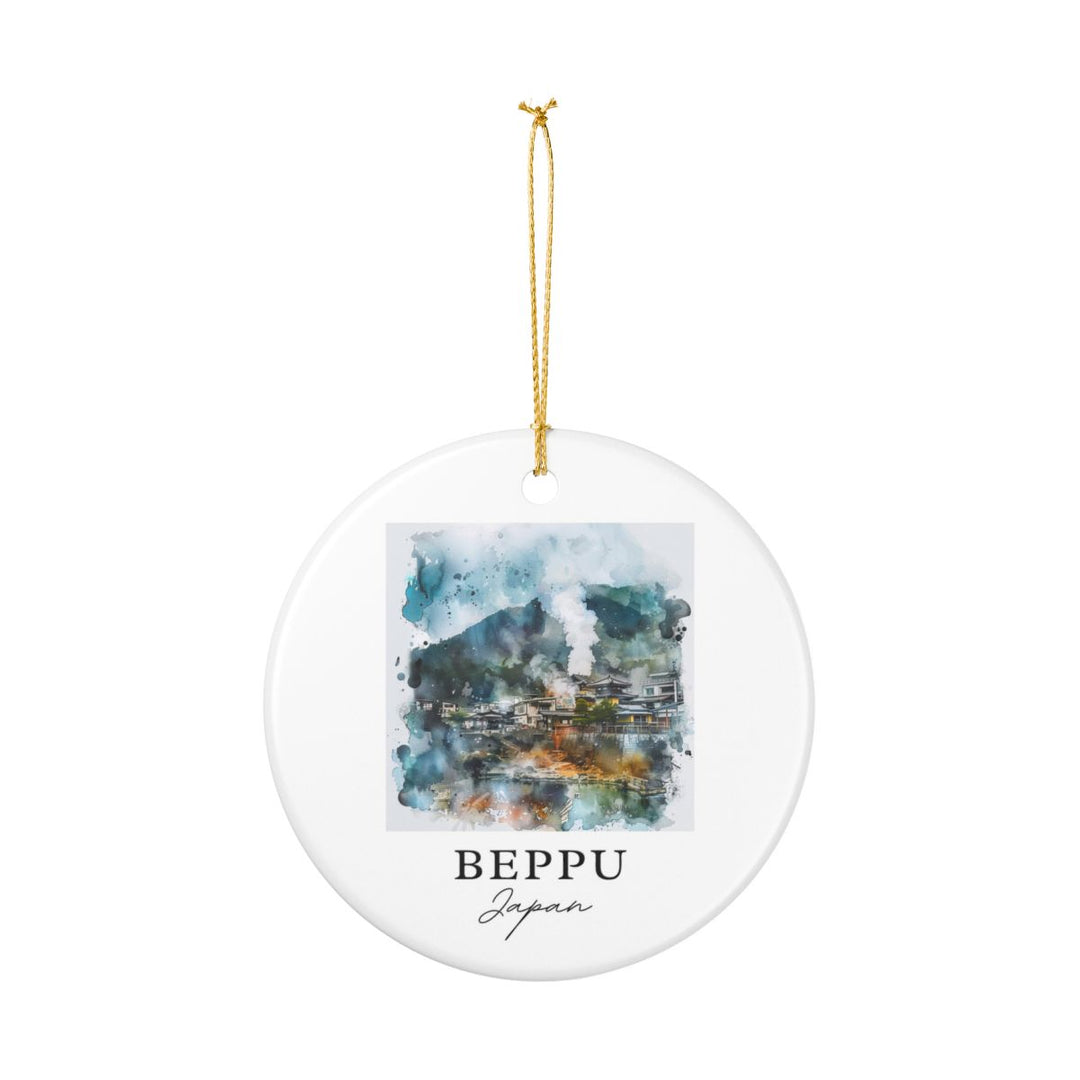 Beppu Japan Ornament: Unique Beppu Japan Souvenir, Beppu Japan Xmas Decor, and Authentic Beppu Japan Gift