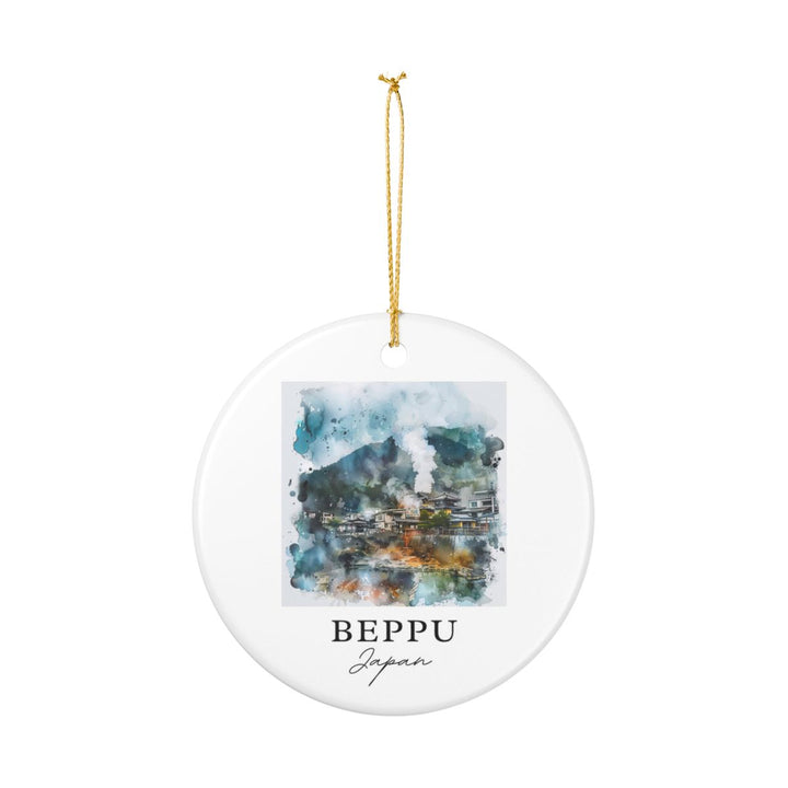 Beppu Japan Ornament: Unique Beppu Japan Souvenir, Beppu Japan Xmas Decor, and Authentic Beppu Japan Gift