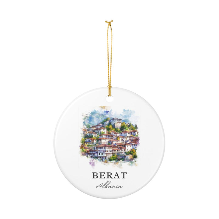 Berat Albania Ornament: Unique Berat Albania Souvenir, Berat Albania Xmas Decor, and Authentic Berat Albania Gift