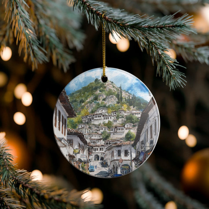 Berat Albania Ornament: Unique Berat Albania Souvenir, Berat Albania Xmas Decor, and Authentic Berat Albania Gift