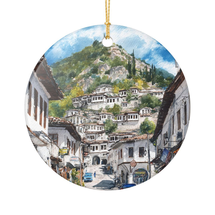 Berat Albania Ornament: Unique Berat Albania Souvenir, Berat Albania Xmas Decor, and Authentic Berat Albania Gift