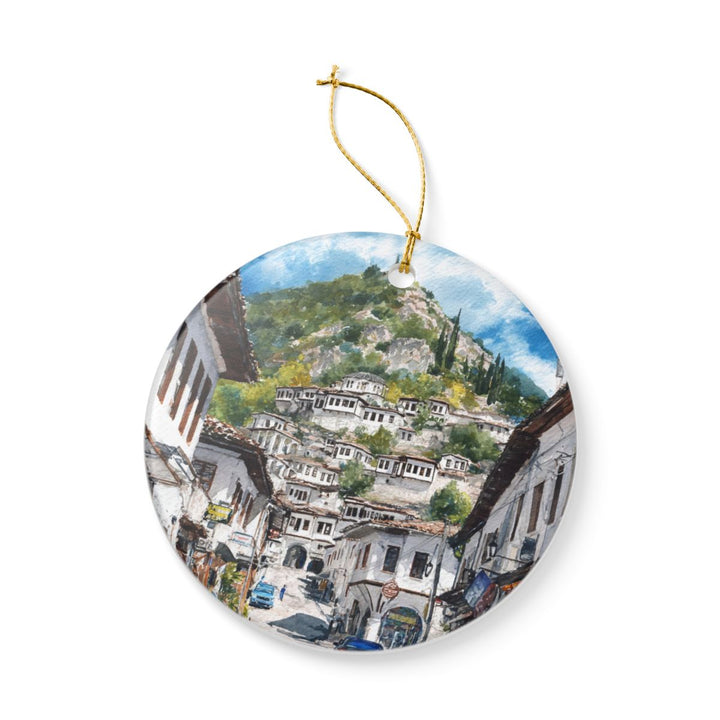 Berat Albania Ornament: Unique Berat Albania Souvenir, Berat Albania Xmas Decor, and Authentic Berat Albania Gift