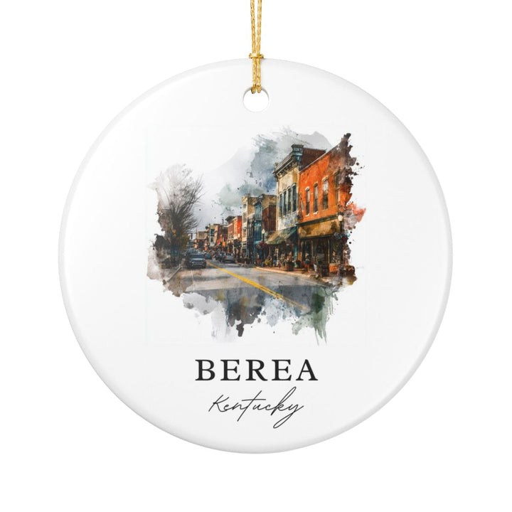 Berea Kentucky Ornament: Unique Berea Souvenir, Berea Kentucky Xmas Decor, and Authentic Berea Gift