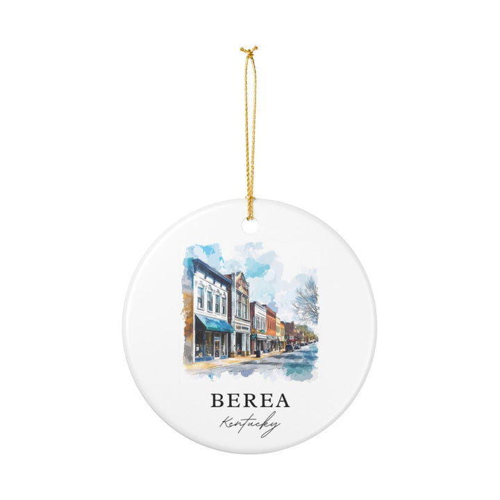 Berea Kentucky USA Ornament: Unique Berea Souvenir, Berea Kentucky Xmas Decor, and Authentic Berea Gift