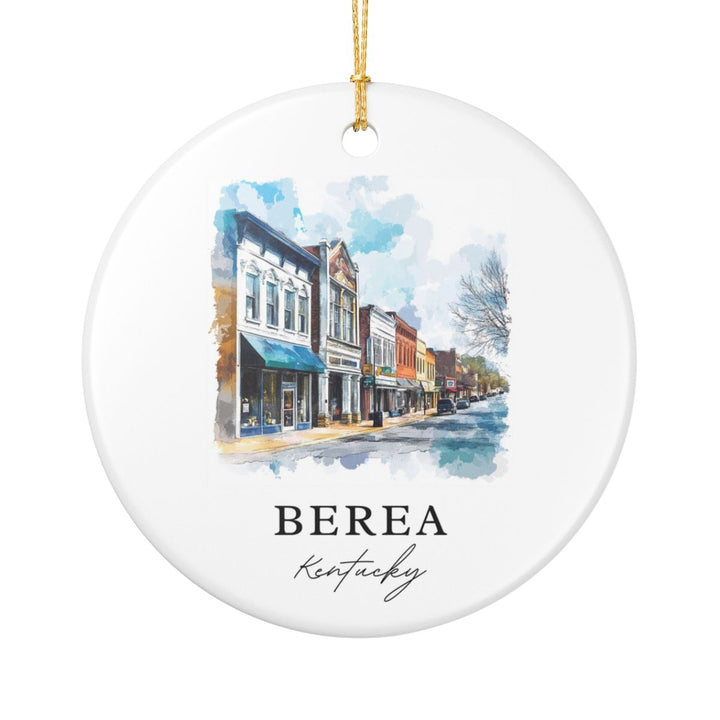 Berea Kentucky USA Ornament: Unique Berea Souvenir, Berea Kentucky Xmas Decor, and Authentic Berea Gift