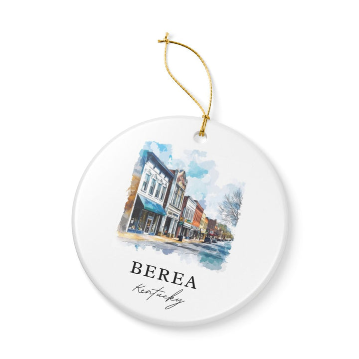 Berea Kentucky USA Ornament: Unique Berea Souvenir, Berea Kentucky Xmas Decor, and Authentic Berea Gift