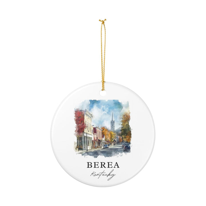 Berea Kentucky USA Ornament: Unique Berea Souvenir, Berea Kentucky Xmas Decor, and Authentic Berea Gift