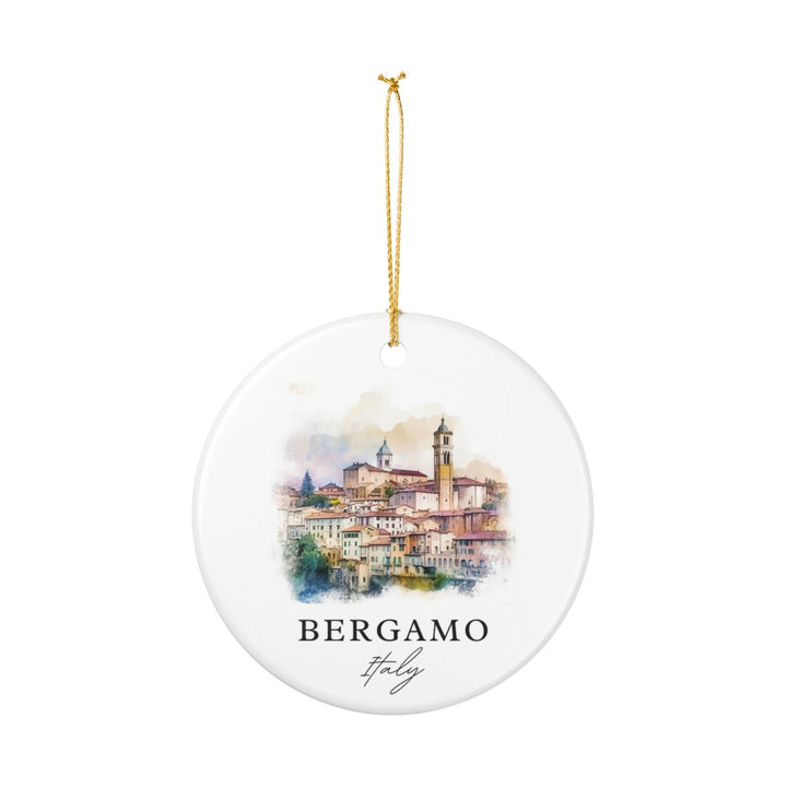 Bergamo Italy Ornament: Unique Bergamo Souvenir, Bergamo Italy Xmas Decor, and Authentic Bergamo Gift