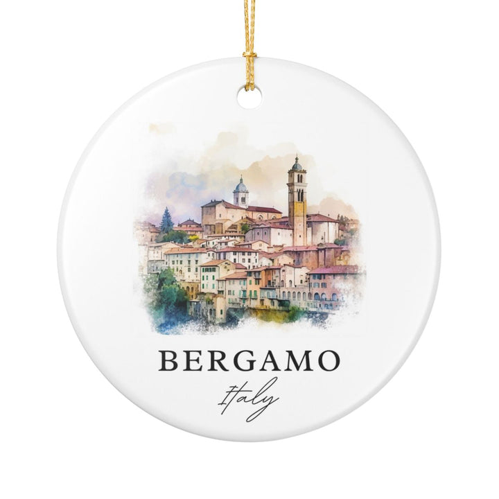 Bergamo Italy Ornament: Unique Bergamo Souvenir, Bergamo Italy Xmas Decor, and Authentic Bergamo Gift