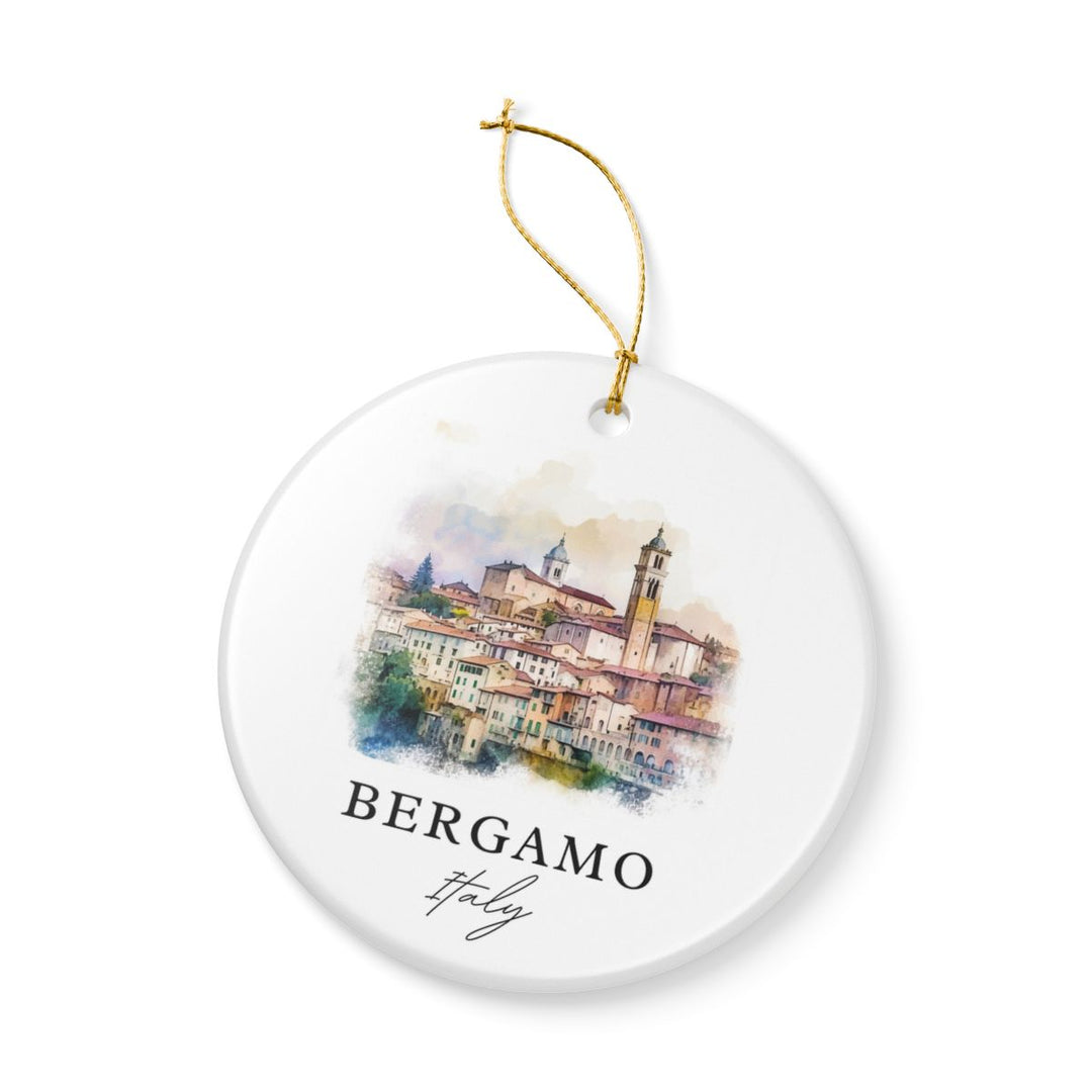 Bergamo Italy Ornament: Unique Bergamo Souvenir, Bergamo Italy Xmas Decor, and Authentic Bergamo Gift