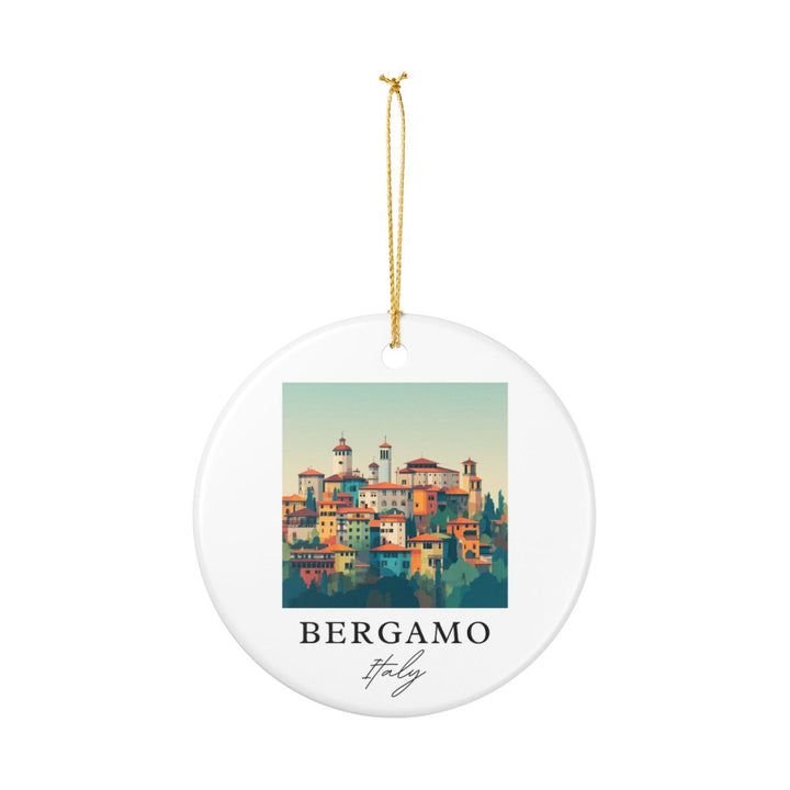 Bergamo Italy Ornament: Unique Bergamo Souvenir, Bergamo Italy Xmas Decor, and Authentic Bergamo Gift