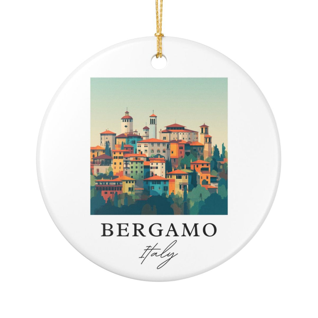 Bergamo Italy Ornament: Unique Bergamo Souvenir, Bergamo Italy Xmas Decor, and Authentic Bergamo Gift