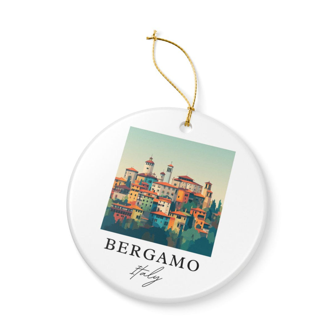 Bergamo Italy Ornament: Unique Bergamo Souvenir, Bergamo Italy Xmas Decor, and Authentic Bergamo Gift
