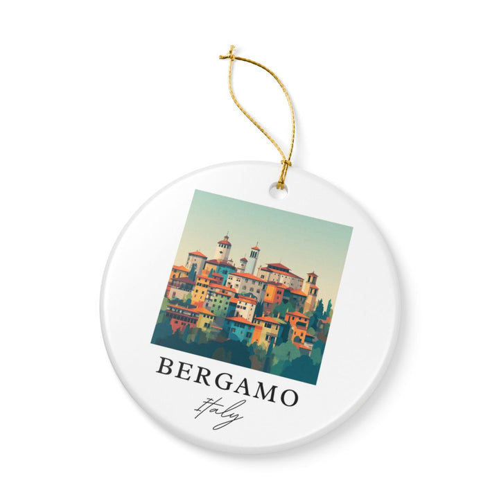 Bergamo Italy Ornament: Unique Bergamo Souvenir, Bergamo Italy Xmas Decor, and Authentic Bergamo Gift