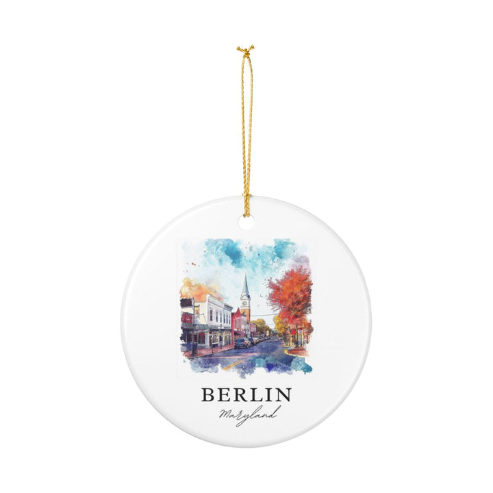 Berlin Maryland USA Ornament: Unique Berlin Souvenir, Berlin Maryland Xmas Decor, and Authentic Berlin Gift